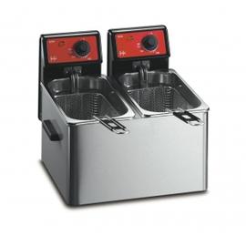 FriFri Eco 4+4 asztali olajsütő, 2 medencés, 2 kosaras 2*3-4 liter