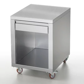 Virtus rozsdamentes fiókos szekrény, pizzatészta-nyomó gép kiegészítő