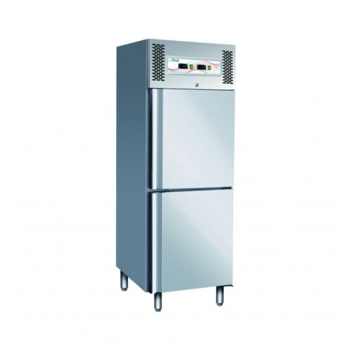 Forcar GNV600DT, 273/273 literes, -2/+8ºC / -18-22ºC, rozsdamentes ipari kombinált hűtőszekrény