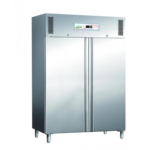 Forcar 1200BT, 1104 literes, -18-20ºC kétajtós, rozsdamentes ipari fagyasztószekrény
