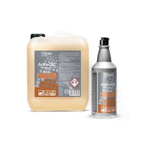 CLINEX Anti-Oil olajos padló kézi/gépi tisztítószer PH13 1L (6 flak./#)