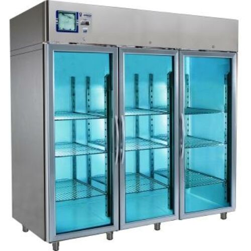 Laboratóriumi hűtőberendezés 2100 literes +2 °C +15 °C fehér porszórt acél