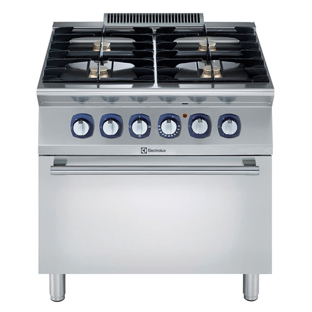 Electrolux Professional 4 égős gáztűzhely (5,5 kW), GN2/1, elektromos